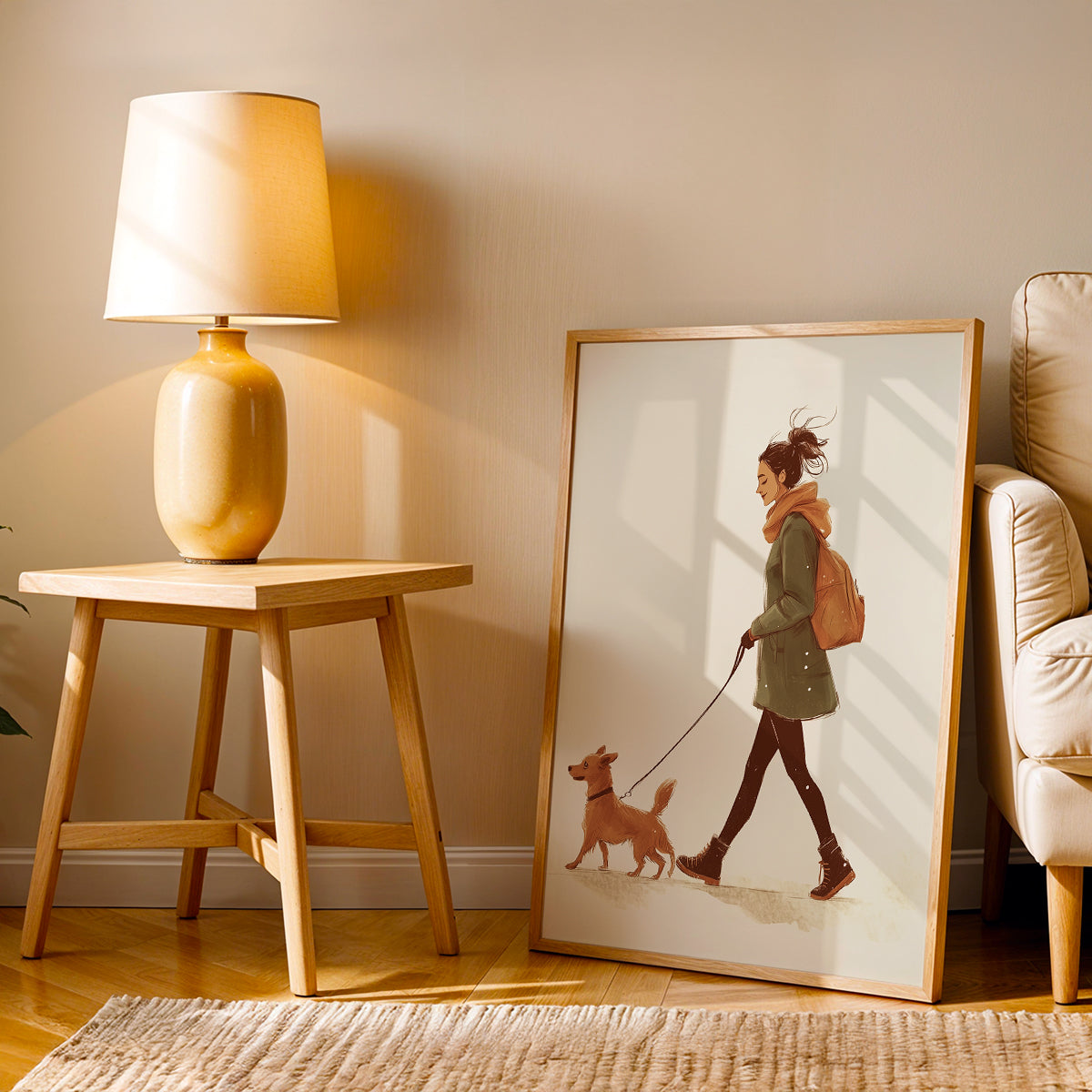 Minimalist Artwork in a Lifestyle Setting