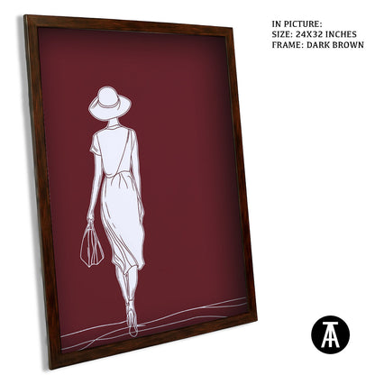 Artwork in Metal Champagne Gold Frame