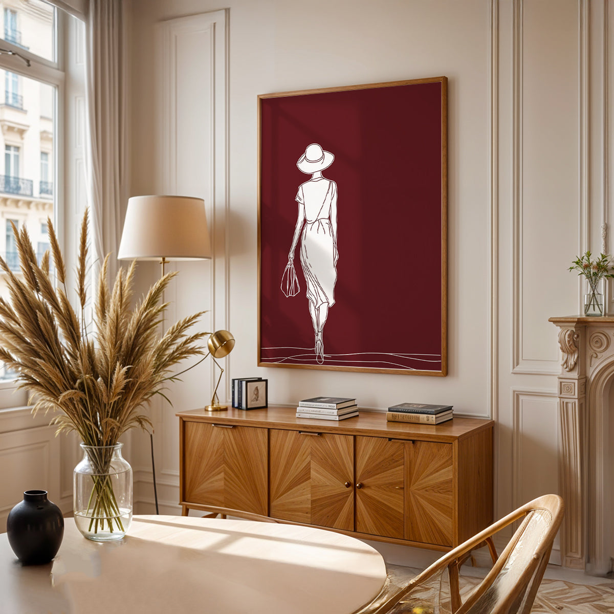 Minimalist Painting in a Lifestyle Setting