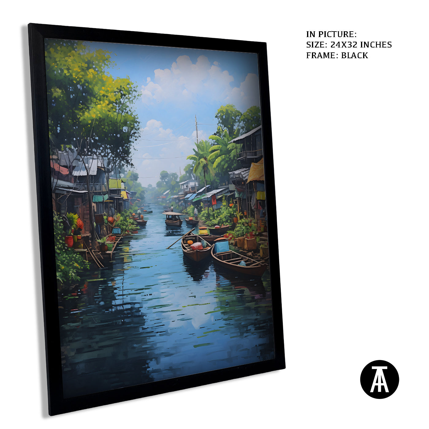Artwork in Metal Earling Silver Frame