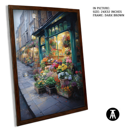 Artwork in Metal Champagne Gold Frame