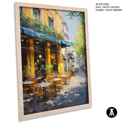 Artwork in Dark Brown Frame