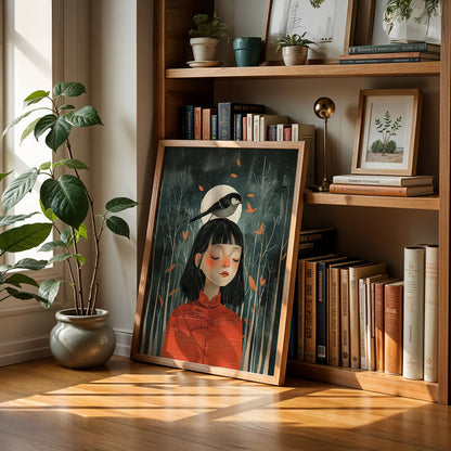 Cafe Art Painting in a Lifestyle Setting