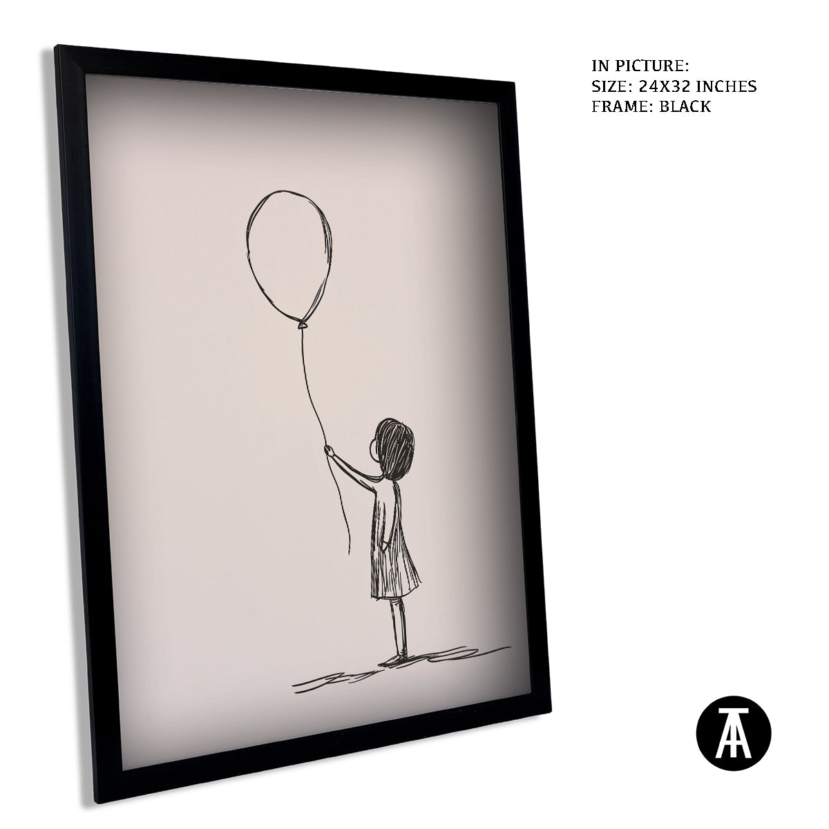 Artwork in Metal Earling Silver Frame