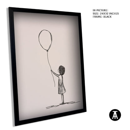 Artwork in Metal Earling Silver Frame