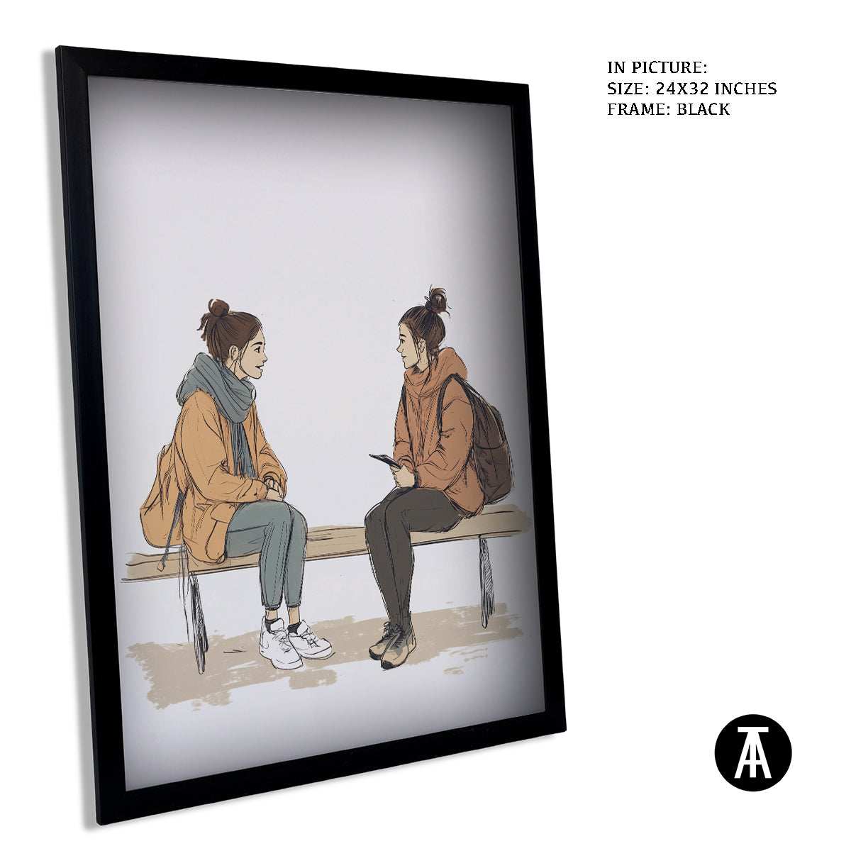 Artwork in Metal Earling Silver Frame
