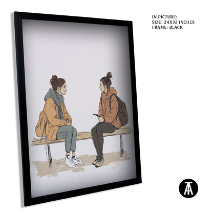 Artwork in Metal Earling Silver Frame