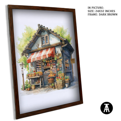 Artwork in Metal Champagne Gold Frame