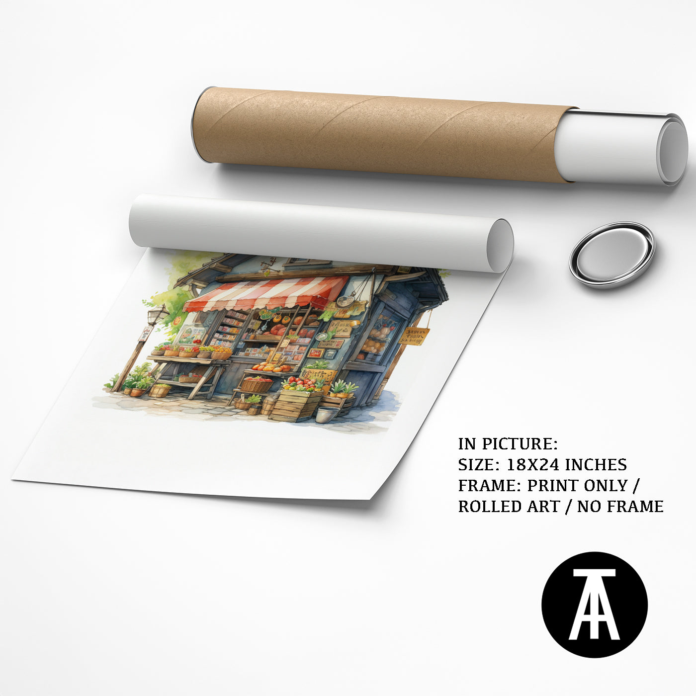 Artwork as Print Only or Rolled Art