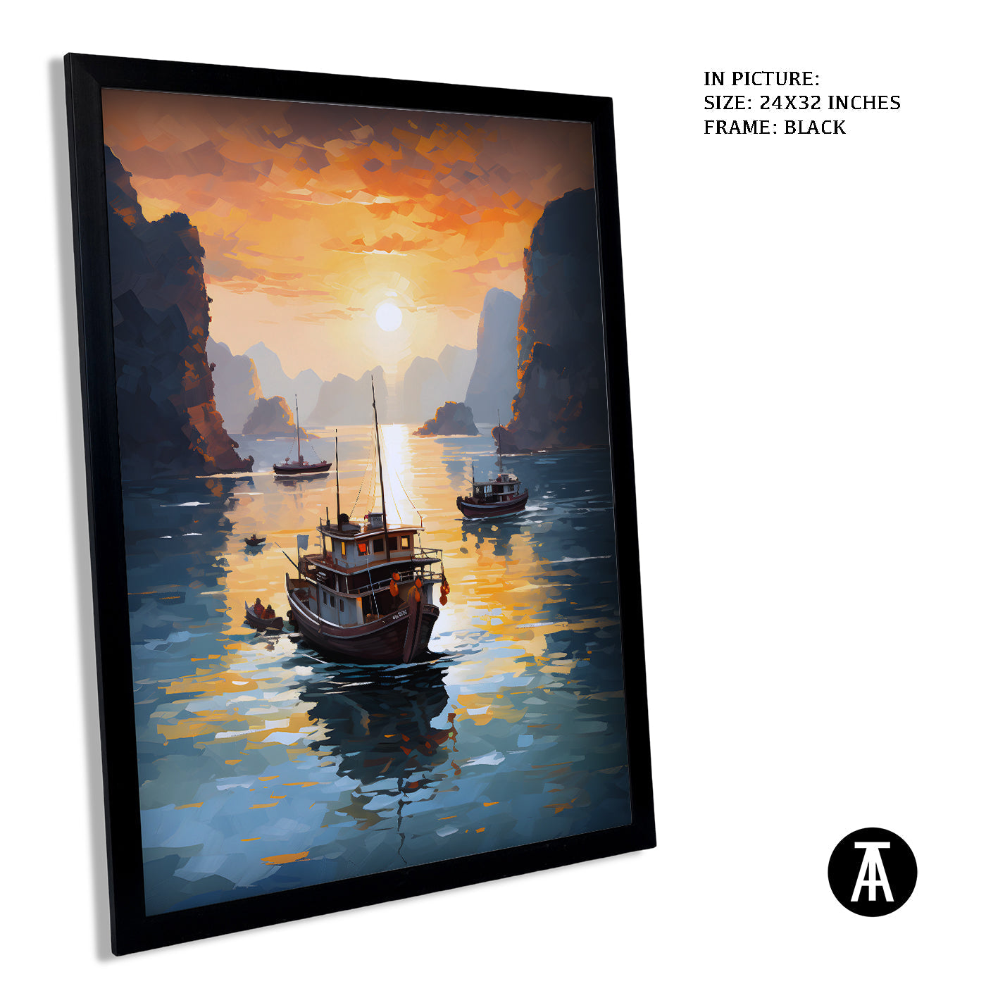 Artwork in Metal Earling Silver Frame