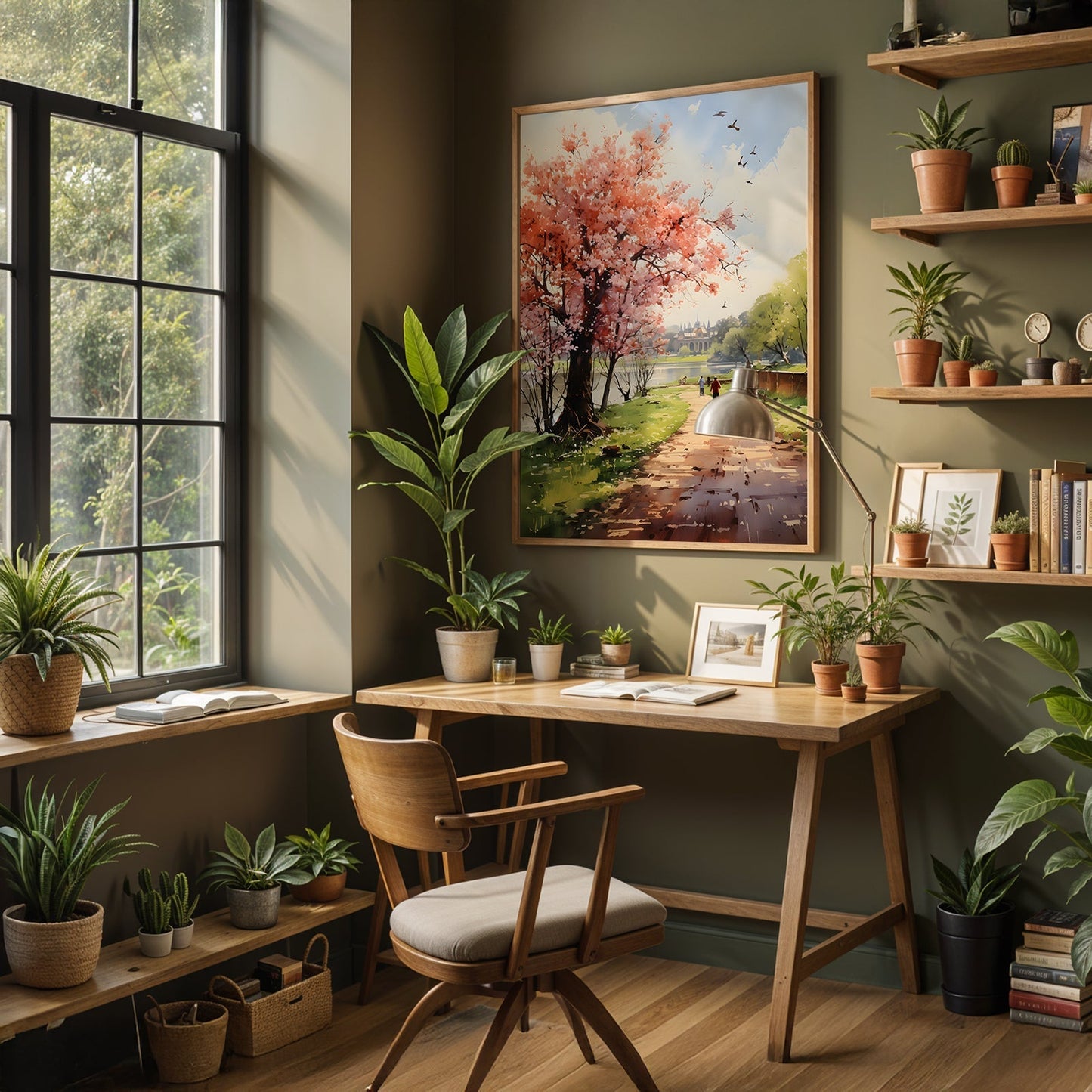 Vintage London Artwork in a Lifestyle Setting