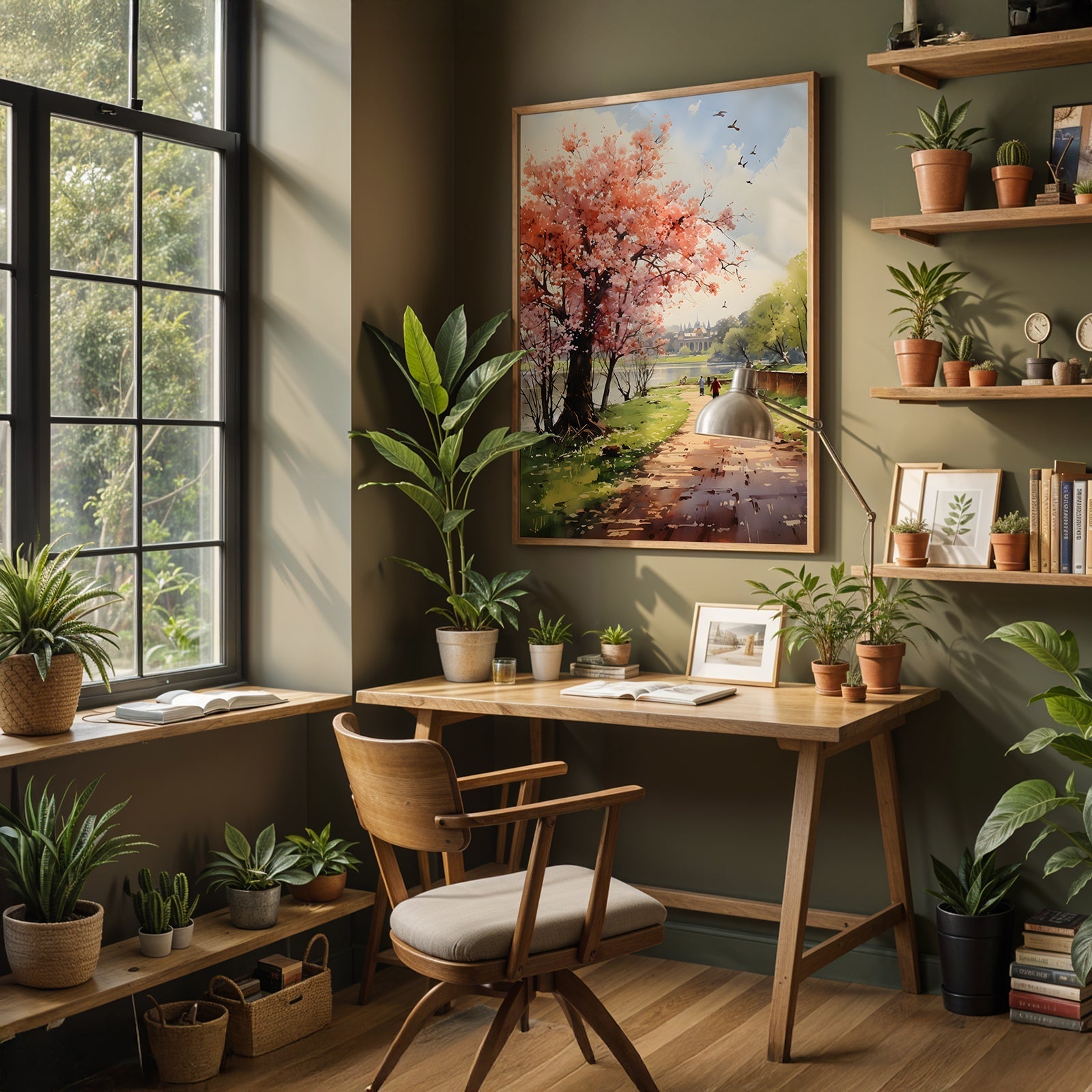 Vintage London Artwork in a Lifestyle Setting
