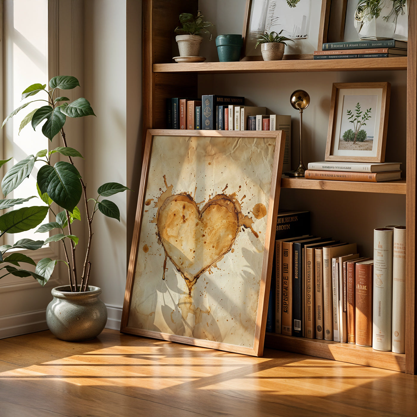 Cafe Art Painting in a Lifestyle Setting