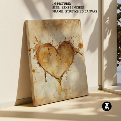 Artwork in Natural Wood Frame