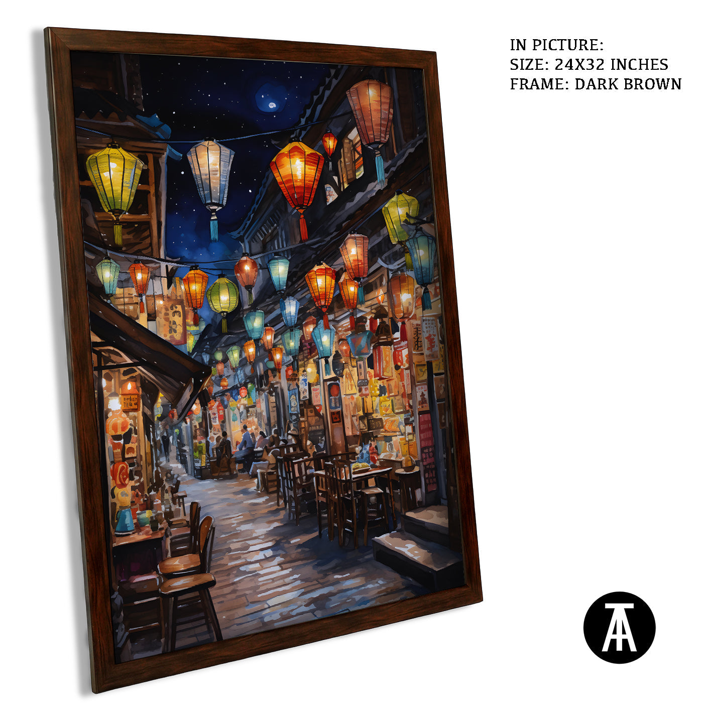 Artwork in Metal Champagne Gold Frame