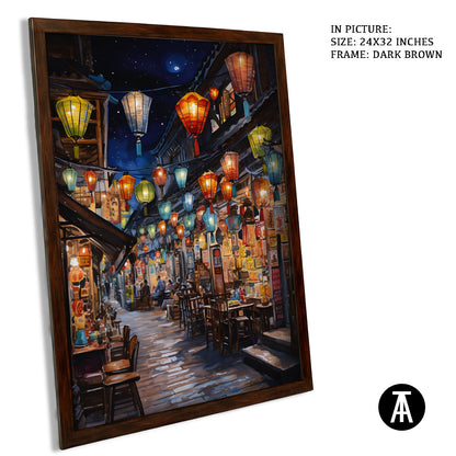Artwork in Metal Champagne Gold Frame