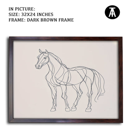 Artwork in Metal Champagne Gold Frame