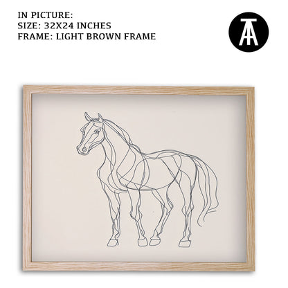 Artwork in Dark Brown Frame