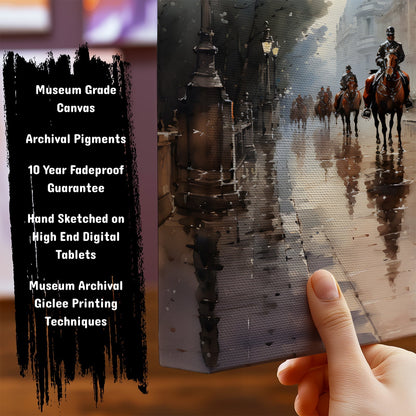 Information about Vintage London Canvas Art Print