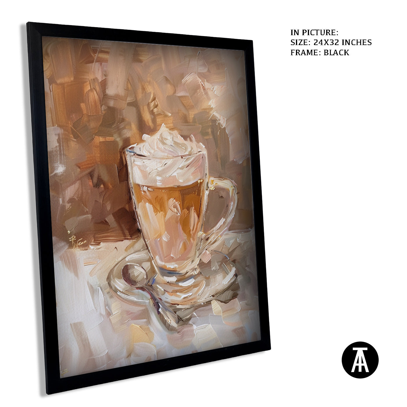 Artwork in Metal Earling Silver Frame