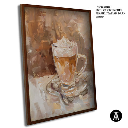 Artwork in Dark Wood Frame