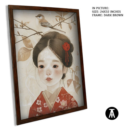 Artwork in Metal Champagne Gold Frame