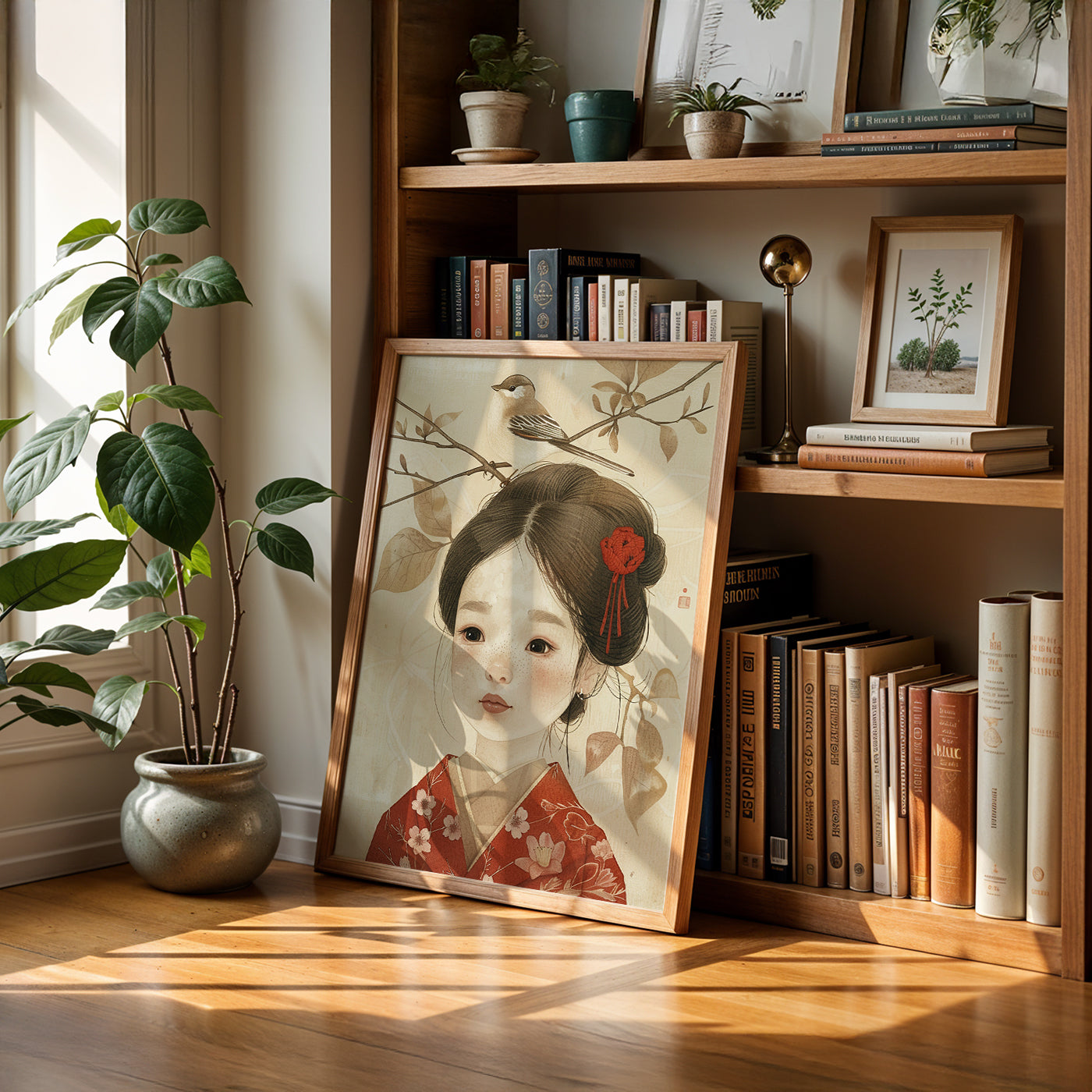 Cafe Art Painting in a Lifestyle Setting