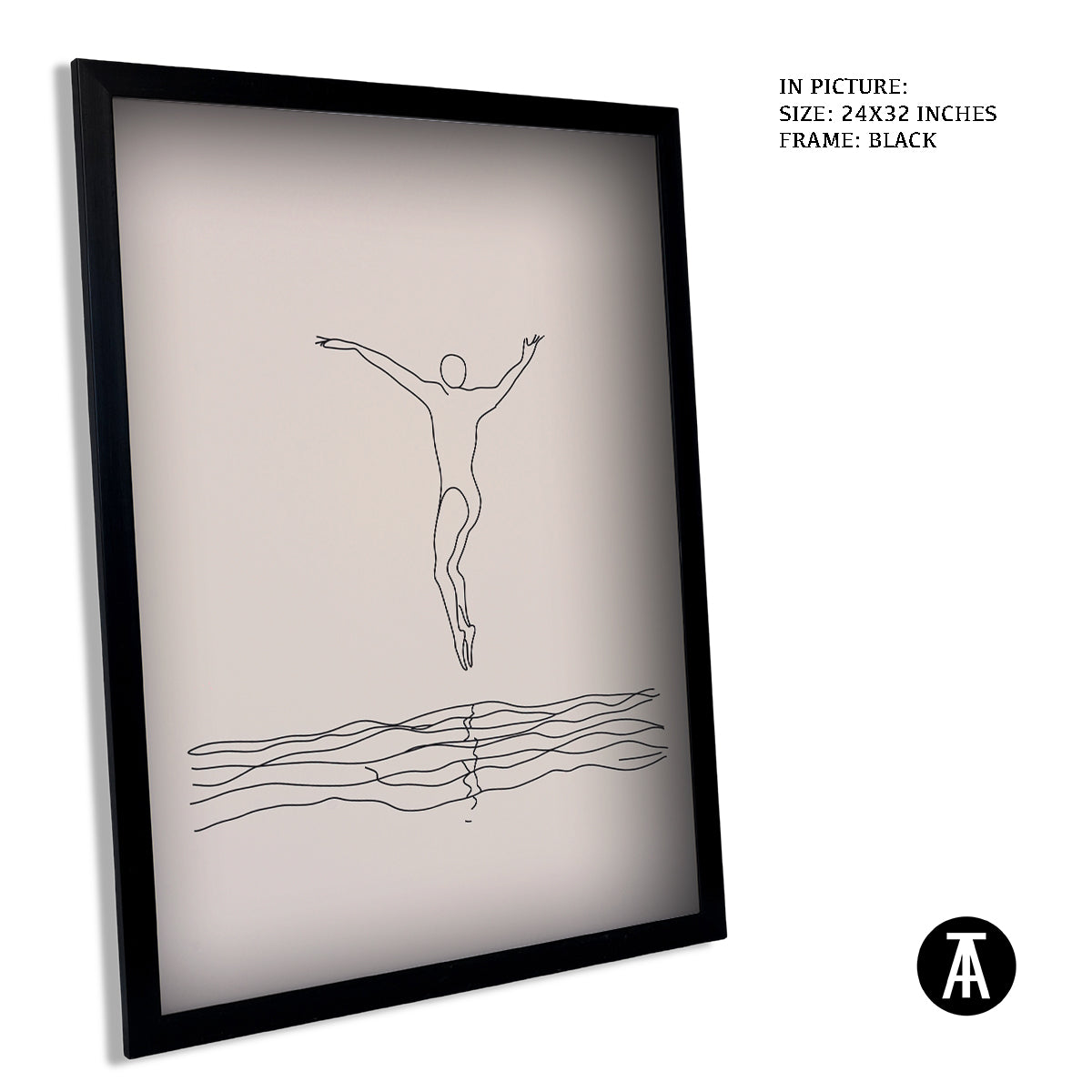 Artwork in Metal Earling Silver Frame