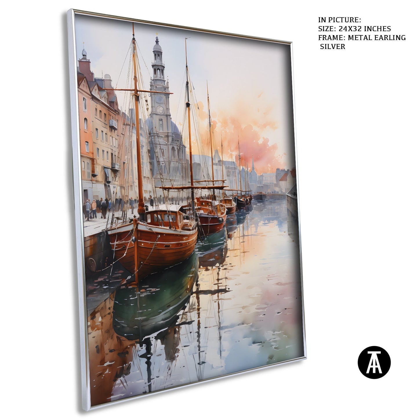Artwork in Metal Earling Silver Frame