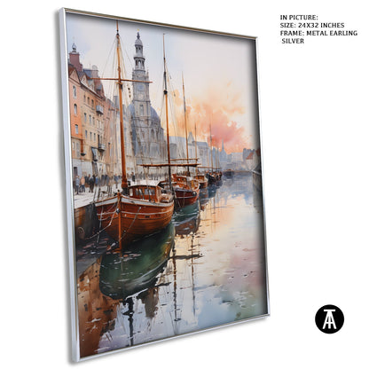 Artwork in Metal Earling Silver Frame