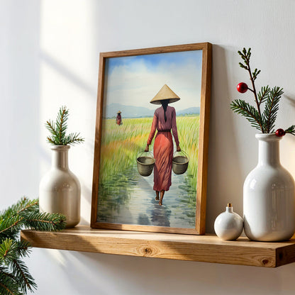 Veitnamese Painting in a Lifestyle Setting