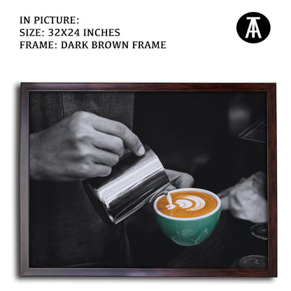 Artwork in Metal Champagne Gold Frame