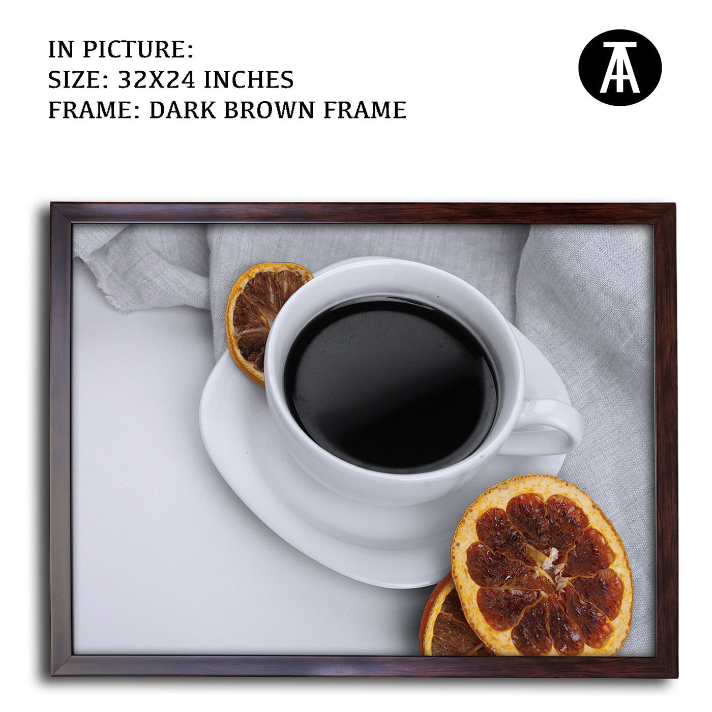 Artwork in Metal Champagne Gold Frame