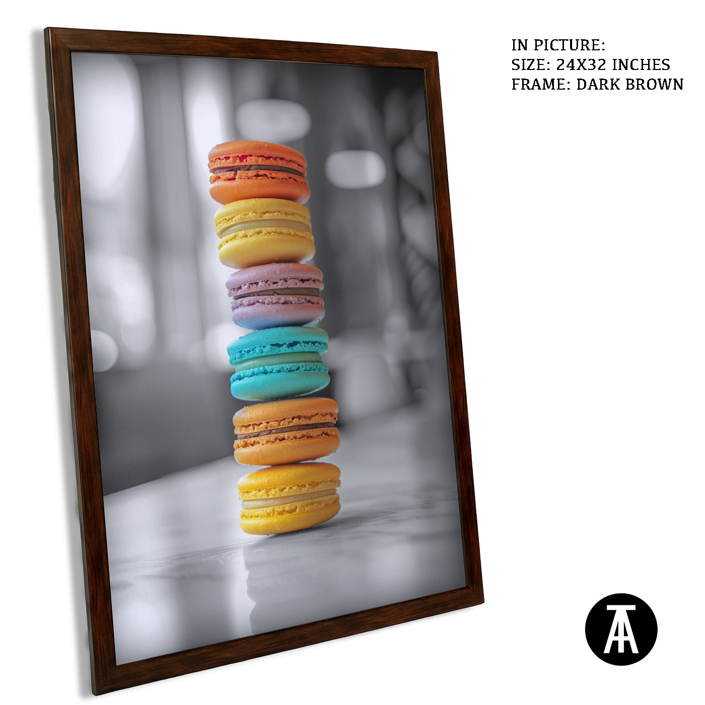 Artwork in Metal Champagne Gold Frame