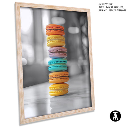 Artwork in Dark Brown Frame