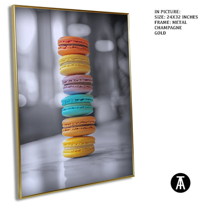 Artwork in Light Brown Frame