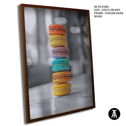 Artwork in Dark Wood Frame