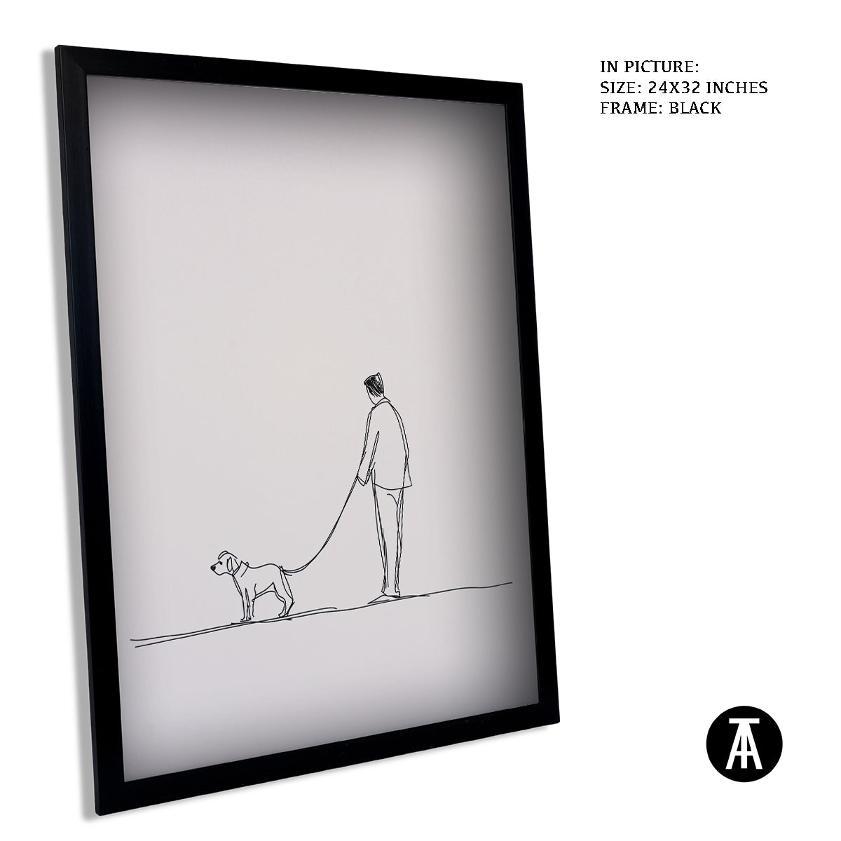 Artwork in Metal Earling Silver Frame