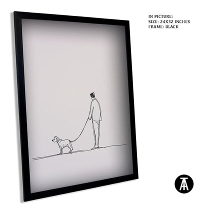 Artwork in Metal Earling Silver Frame