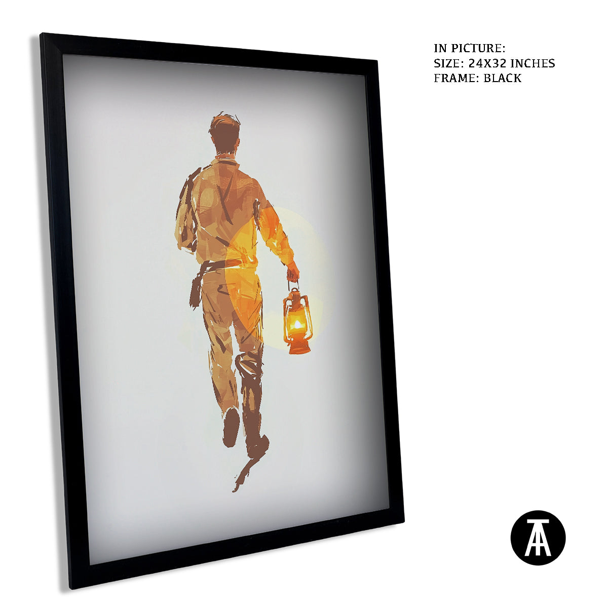 Artwork in Metal Earling Silver Frame