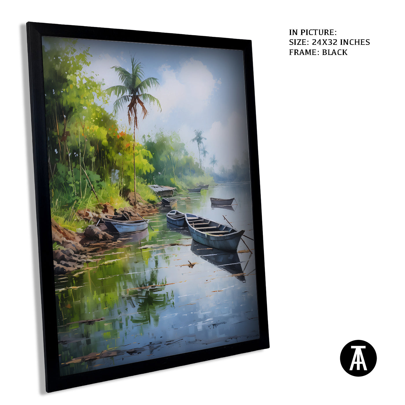 Artwork in Metal Earling Silver Frame