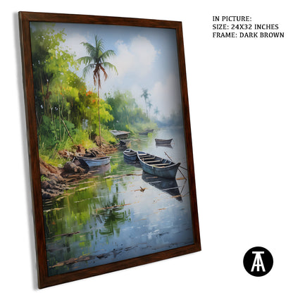 Artwork in Metal Champagne Gold Frame