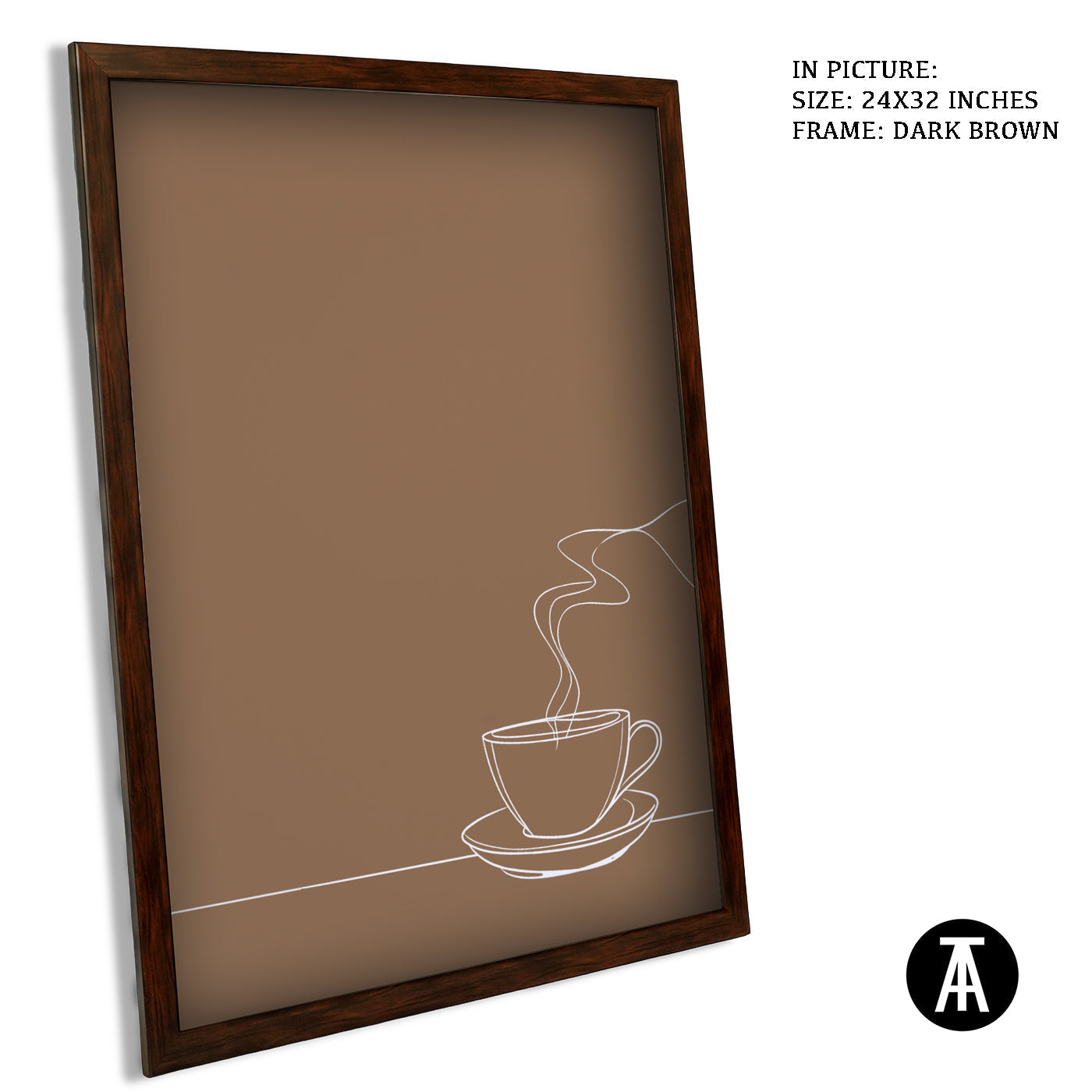 Artwork in Metal Champagne Gold Frame