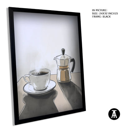 Artwork in Metal Earling Silver Frame