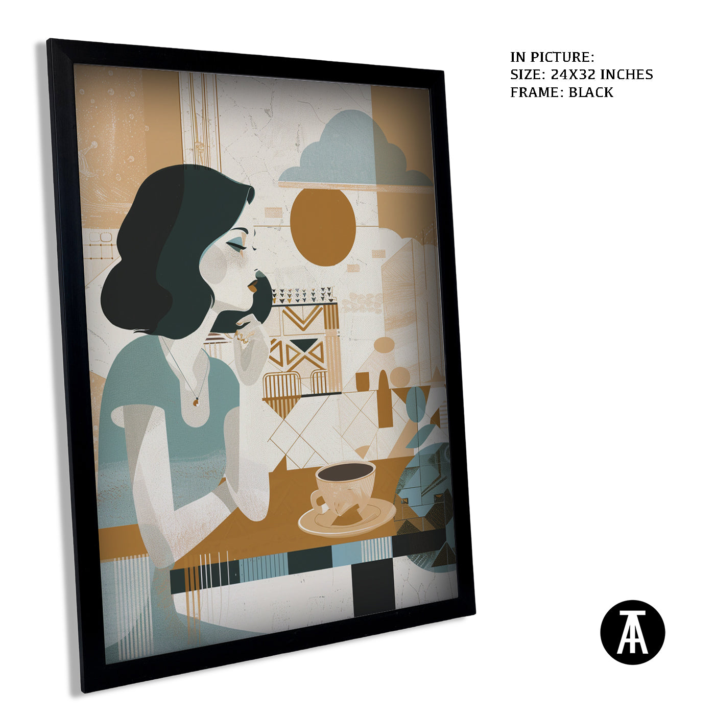 Artwork in Metal Earling Silver Frame