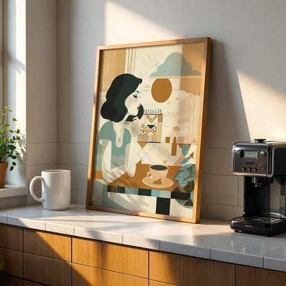 Cafe Artwork in a Lifestyle Setting
