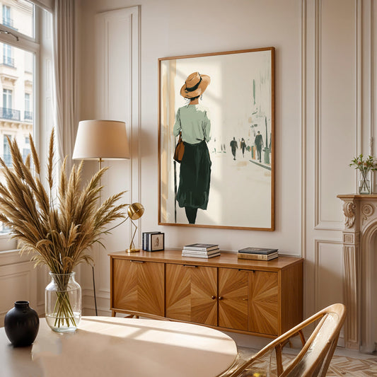 Minimalist Painting in a Lifestyle Setting