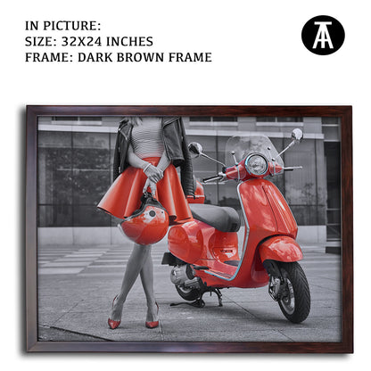 Artwork in Metal Champagne Gold Frame