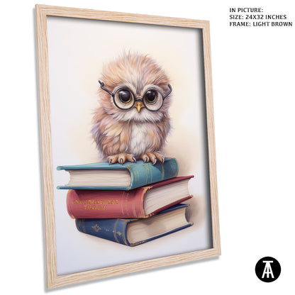 Artwork in Dark Brown Frame
