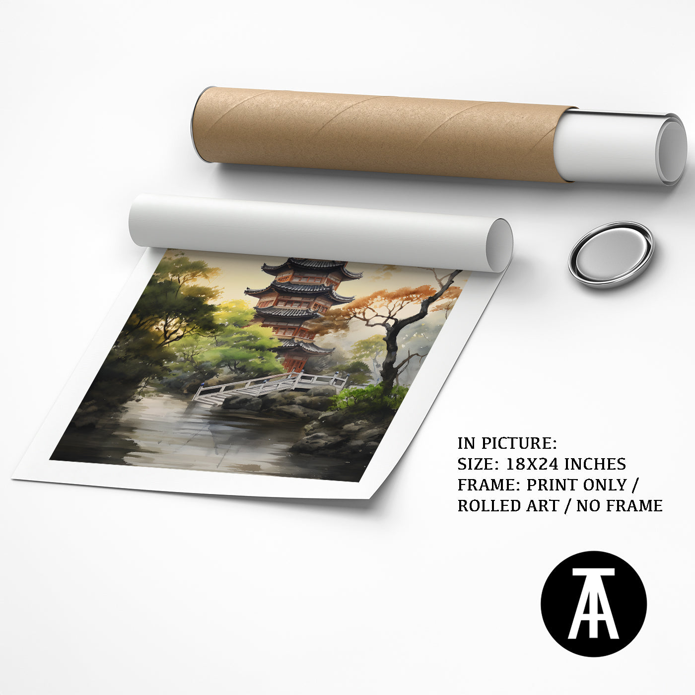 Artwork as Print Only or Rolled Art